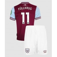 West Ham United Niclas Fullkrug #11 Hjemmebanesæt Børn 2024-25 Kortærmet (+ Korte bukser)